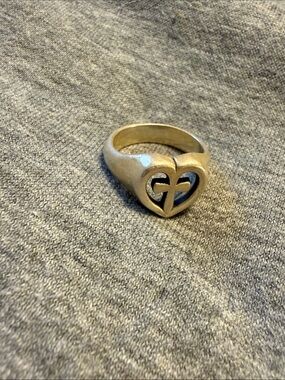 James Avery silver 925 Eternal Love Heart Signet Ring Sz 6